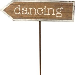 Primitives By Kathy Wedding Stake Sign Dancing